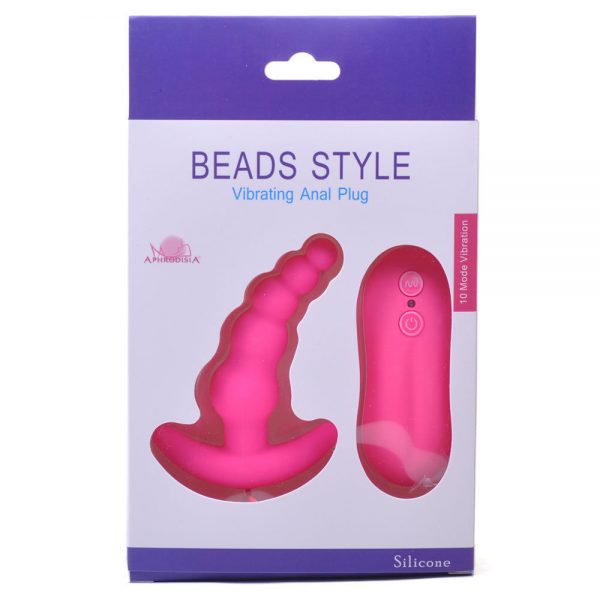 Pink 10 Speed Vibrating Anal Beads Or Prostate Massager