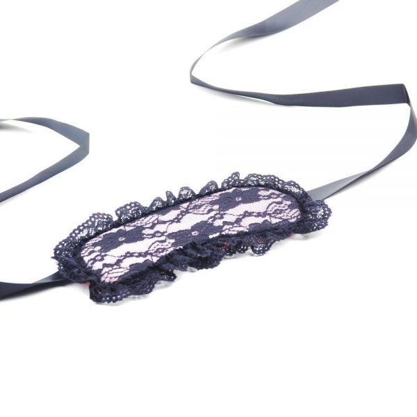 Blindfold Eye Mask Pink Colour With Lace