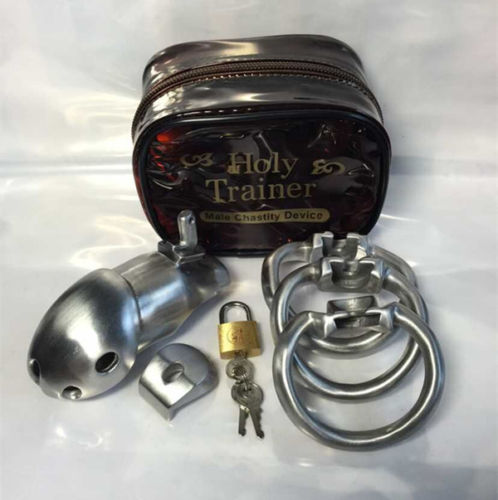 Male Chastity Device , Steel Holy Trainer