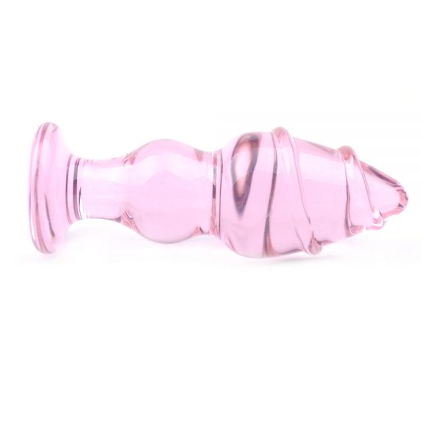 Glass Butt Plug The Pink Acorn