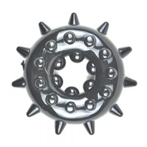 Black Stimulation Wheel Cock Ring