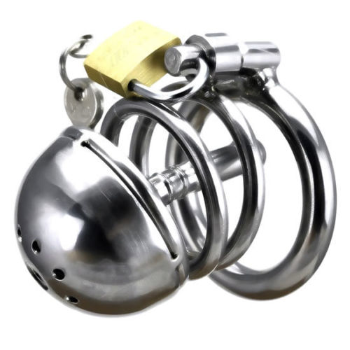 Male Chastity  Device With Urethral Tube , The Penetrator