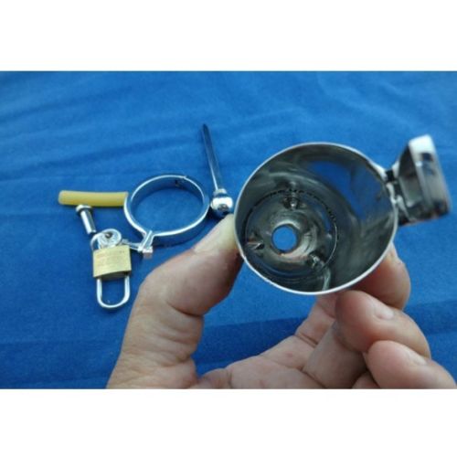 Male Chastity Device With Removeable  Urethral Tube