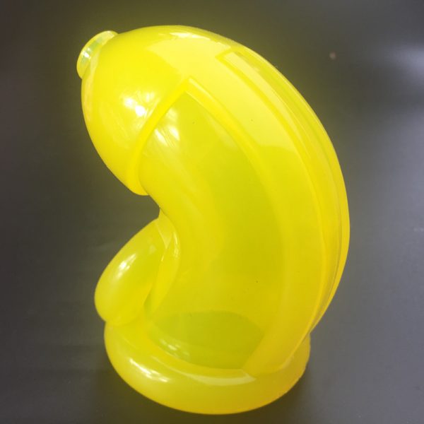 Male Chastity Belt Silicone CockSling, Yellow