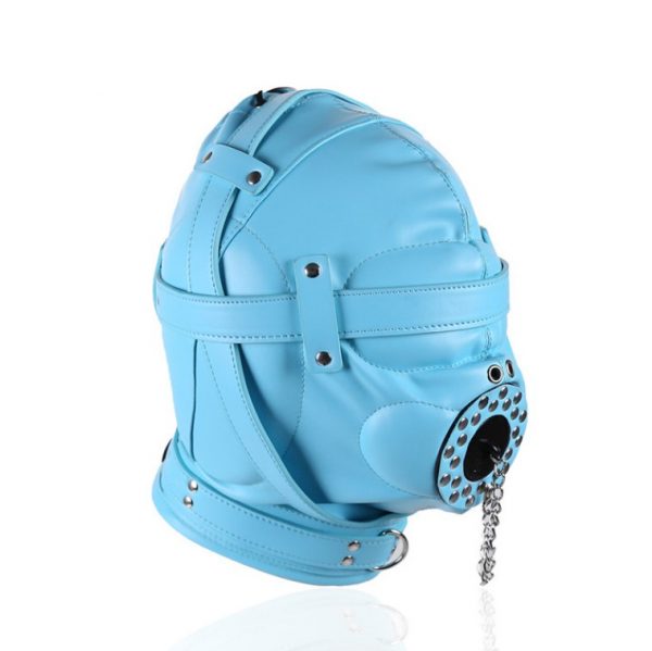 Drool Plug Sensory Deprivation Hood , Blue