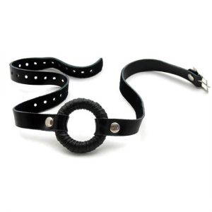 Black Covered Steel O Ring Mouth Gag