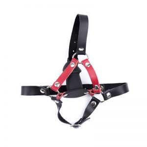 Head Harness With Silicone Penis Gag