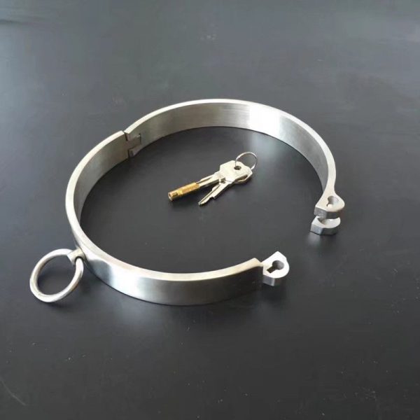 Lockable Steel Collar With Tethering Ring