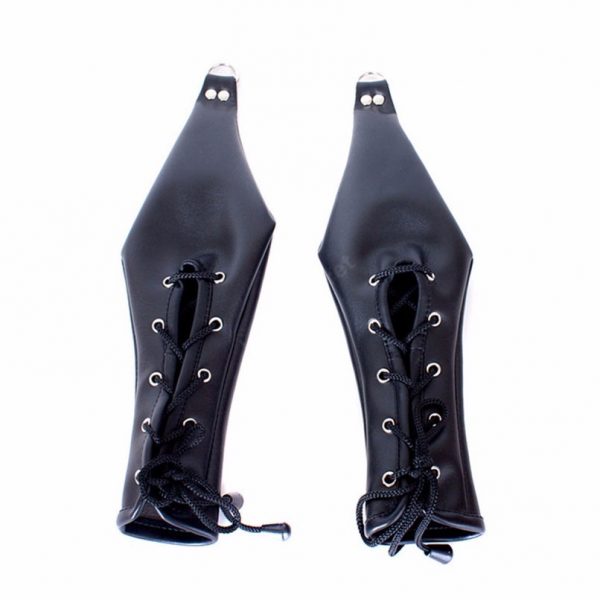 Deprivation Mitts With Lace Up Fastening