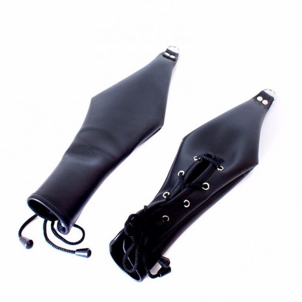 Deprivation Mitts With Lace Up Fastening