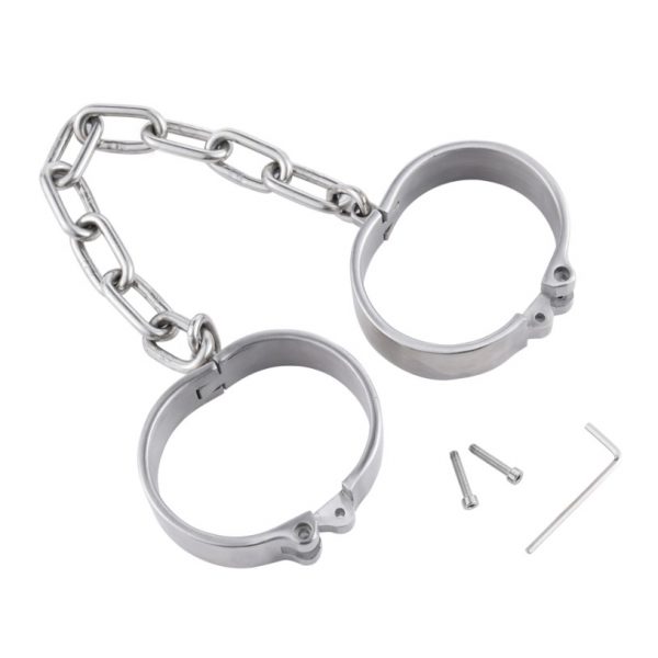 Male Steel Chain Ankle Shackles