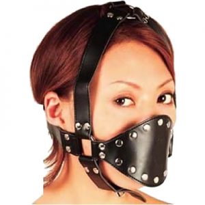 Head Harness Nose & Mouth Gag, With Pecker Insert