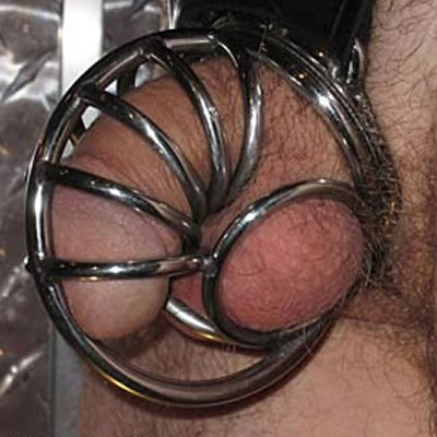 The Tusk Black Steel Male Chastity Device
