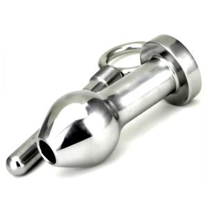 Steel Butt Plug With Fluid Release Pin