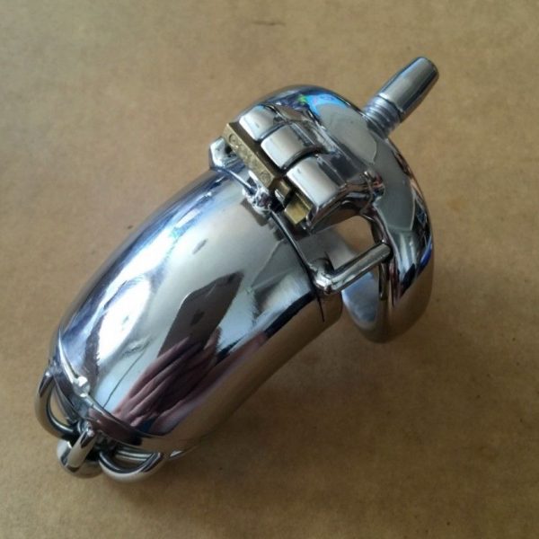 The Steel Raider Chastity Device With Urethral Tube