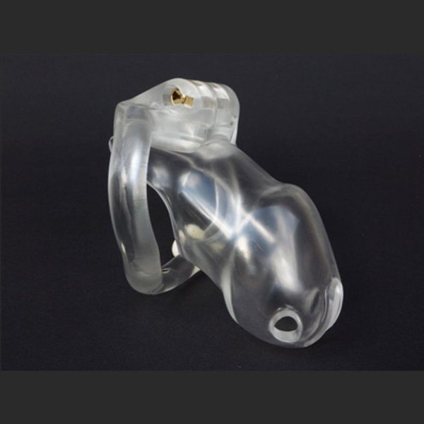 Bio-Sourced Resin Clear Male Chastity Device Short Cage (Available In Long Cage Version)