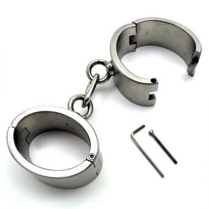 Oval Shape Steel Handcuffs