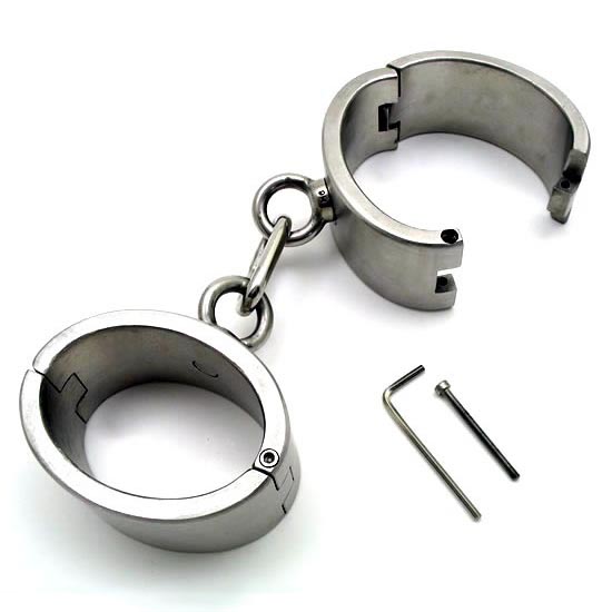 Oval Shape Steel Handcuffs