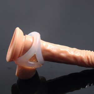 Silicone Triple Cock And Balls Ring