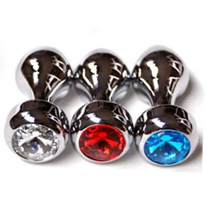 Jewelled Butt Plug  – Choice Of 3 Colours