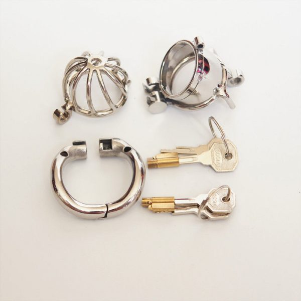 New Design Twin Lock Chastity Device With Removable End