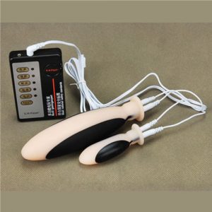 Double Plug E-Stim Machine Anal & Vaginal Stinger