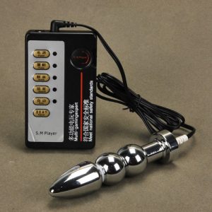 Metal Probe E-Stim Machine Anal Or Vaginal Electro-Sex